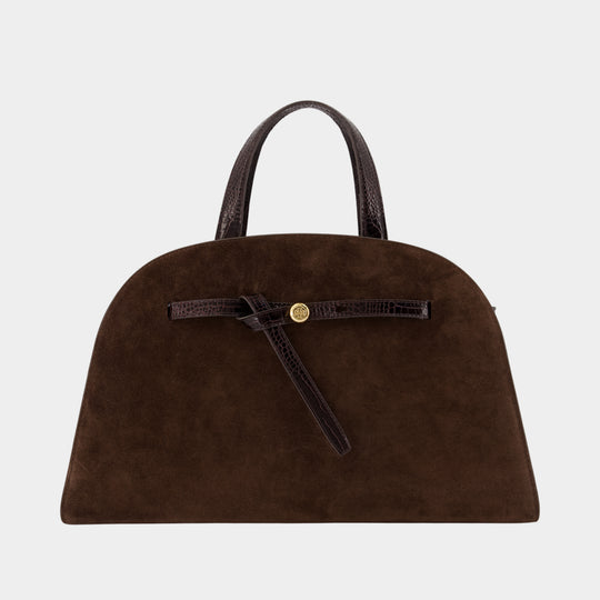 Sac À Main Romy Bauletto - Tory Burch - Cuir - Marron