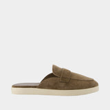Mules Ballet Sport - Tory Burch - Cuir - Marron