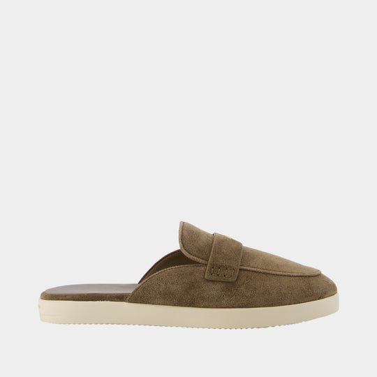 Mules Ballet Sport - Tory Burch - Cuir - Marron