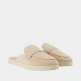 Mules Ballet Sport - Tory Burch - Cuir - Beige
