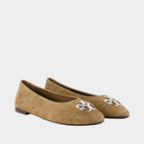 Ballerines Charlie - Tory Burch - Cuir - Marron