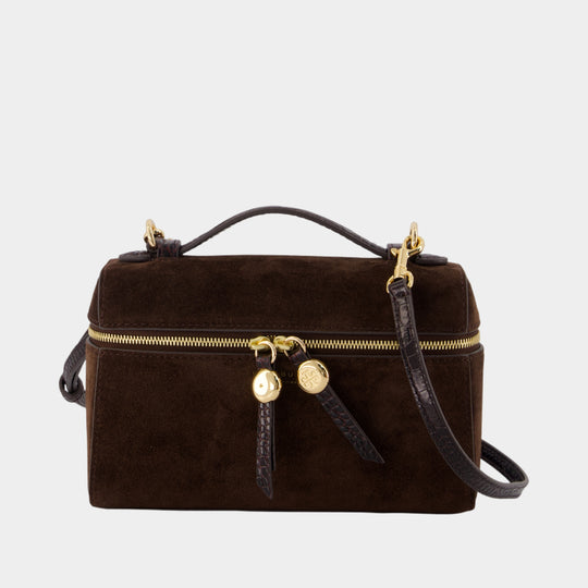 Sac À Main Romy Slim Top Handle - Tory Burch - Cuir - Marron