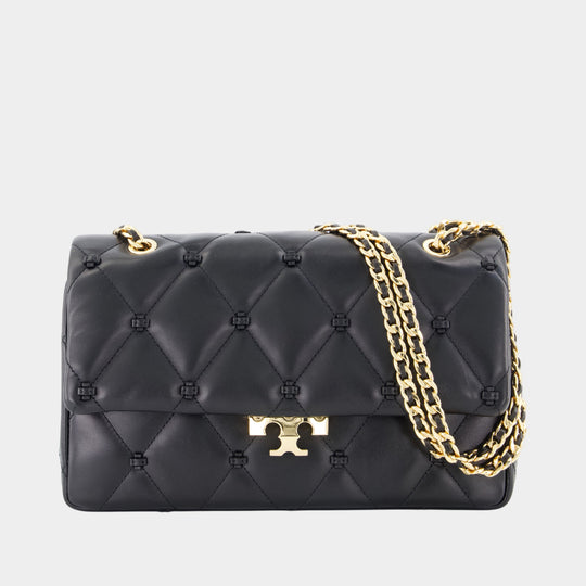 Sac Porté Épaule Bunny Knot - Tory Burch - Cuir - Noir
