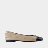 Ballerines Cap Toe Bunny Knot - Tory Burch - Cuir - Beige