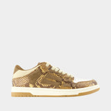 Sneakers Printed Python Skel Top Low - Amiri - Cuir - Marron