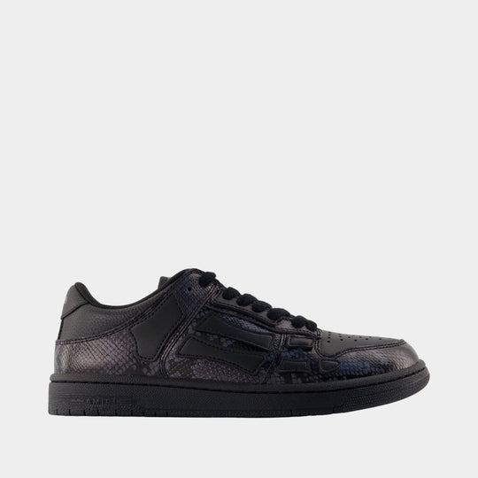 Sneakers Printed Python Skel Top Low - Amiri - Cuir - Noir