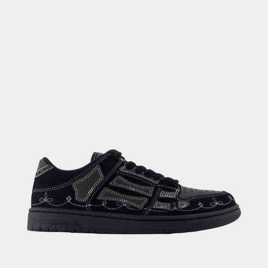 Sneakers Western Skel Top Low - Amiri - Cuir - Noir