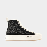 Sneakers Western Ma Court Hi - Amiri - Cuir - Noir