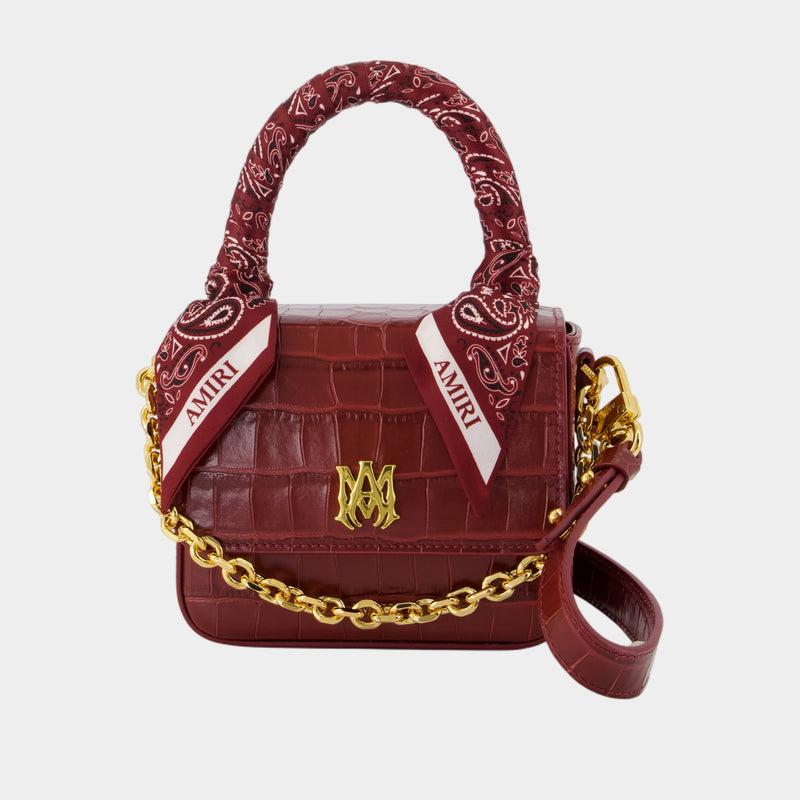 Sac À Main MA - Amiri - Cuir - Bordeaux