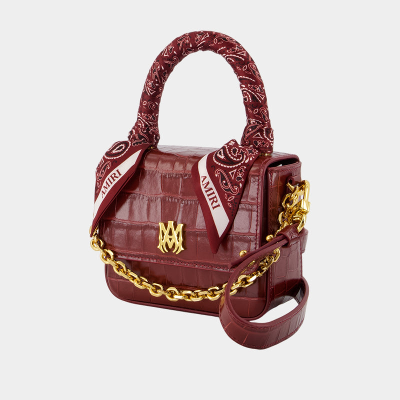Sac À Main MA - Amiri - Cuir - Bordeaux
