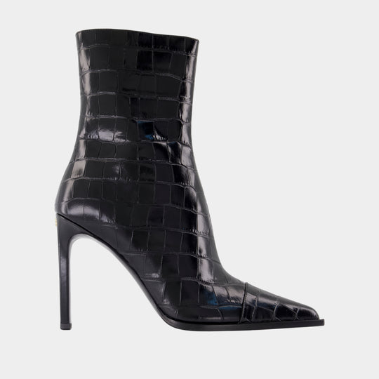 Bottines MA Stiletto - Amiri - Cuir - Noir