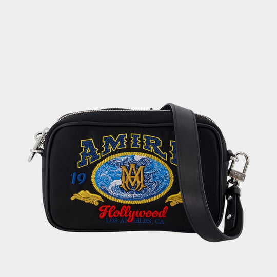 Sac À Bandoulière Logo Camera - Amiri - Synthétique - Noir