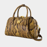 Sac À Main Python Ma Bowling - Amiri - Cuir - Marron