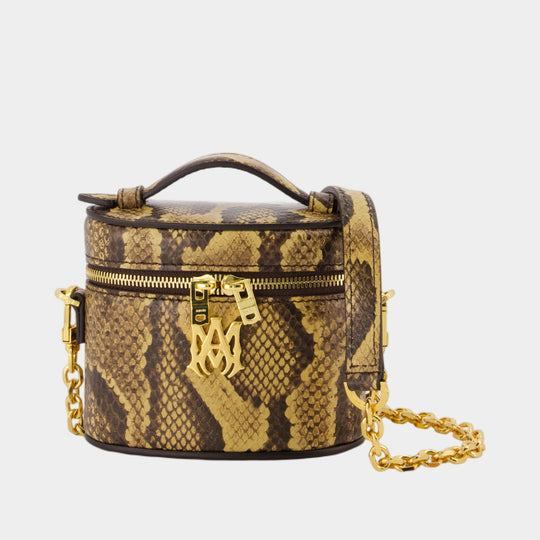 Sac À Main Python Nano Vanity - Amiri - Cuir - Marron