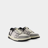 Sneakers Two-Tone Skel Top Low - Amiri - Cuir - Noir/Blanc/Gris