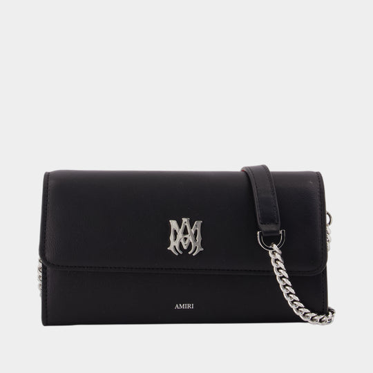 Sac À Bandoulière Ma - Amiri - Cuir - Noir