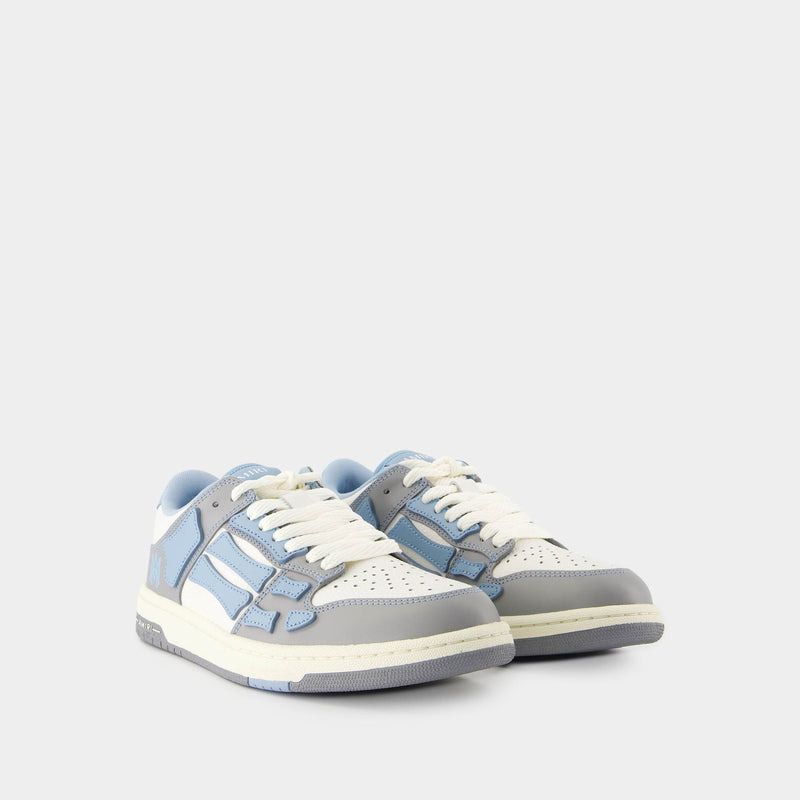 Sneakers Varsity Skel Top Low - Amiri - Cuir - Bleu