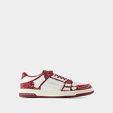 Sneakers Bandana Skel Top Low - Amiri - Cuir - Bordeaux