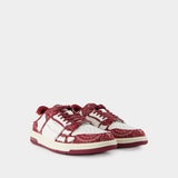 Sneakers Bandana Skel Top Low - Amiri - Cuir - Bordeaux