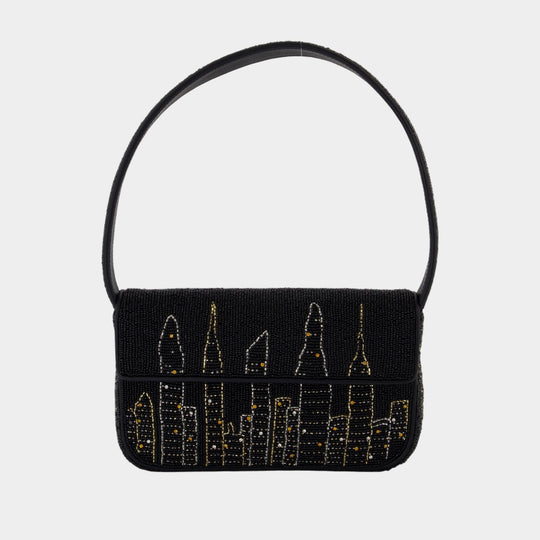 Sac Porté Épaule Tommy Beaded - Staud - Synthétique - Noir