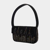 Sac Porté Épaule Tommy Beaded - Staud - Synthétique - Noir