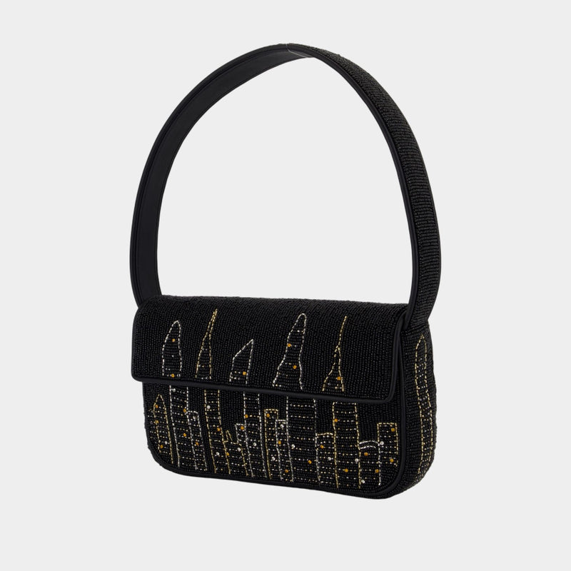 Sac Porté Épaule Tommy Beaded - Staud - Synthétique - Noir