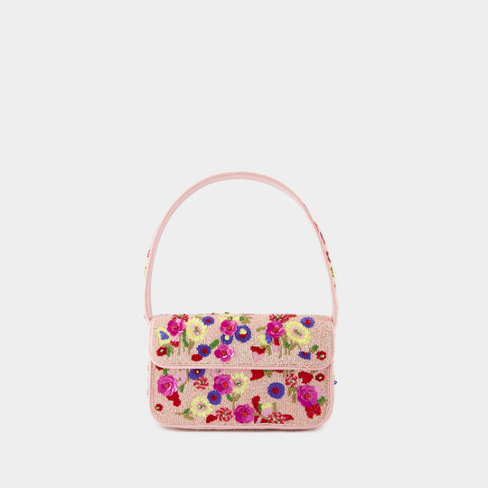 Sac Porté Épaule Tommy Beaded - Staud - Synthétique - Rose