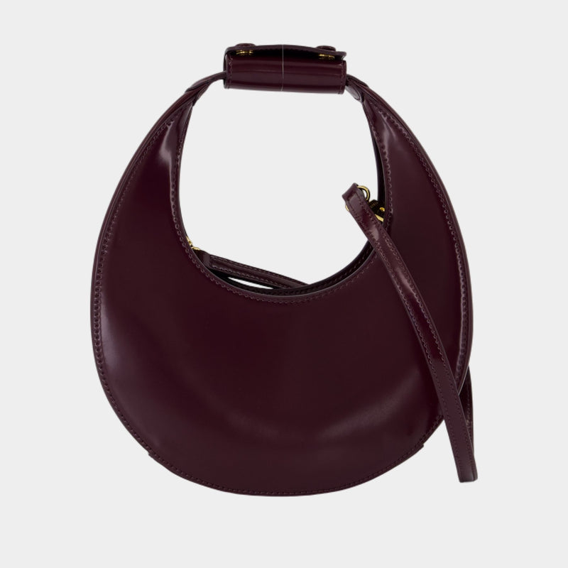 Sac À Main Mini Moon - Staud - Cuir - Bordeaux