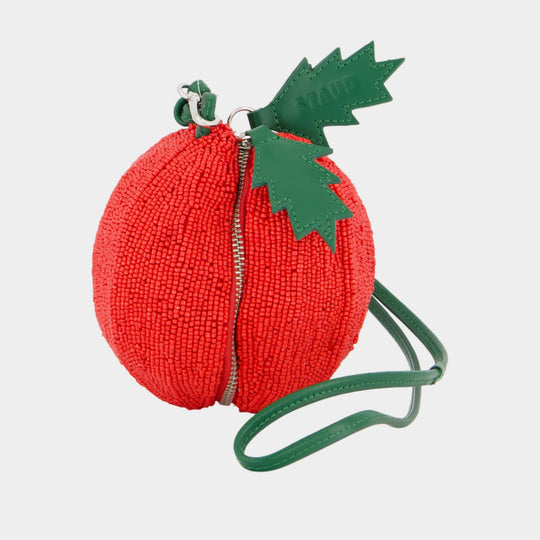 Sac À Main Campari Beaded - Staud - Synthétique - Rouge