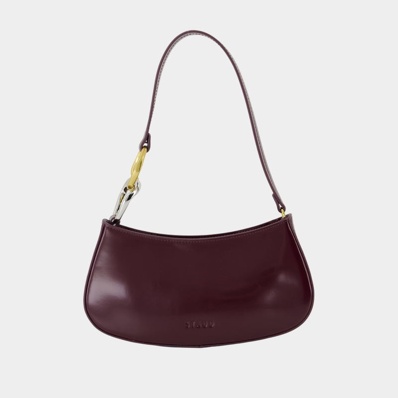 Sac Porté Épaule Ollie - Staud - Cuir - Bordeaux