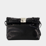 Pochette Cuff Clutch - Staud - Cuir - Noir