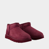 Bottines Classic Ultra Mini - UGG - Cuir - Violet