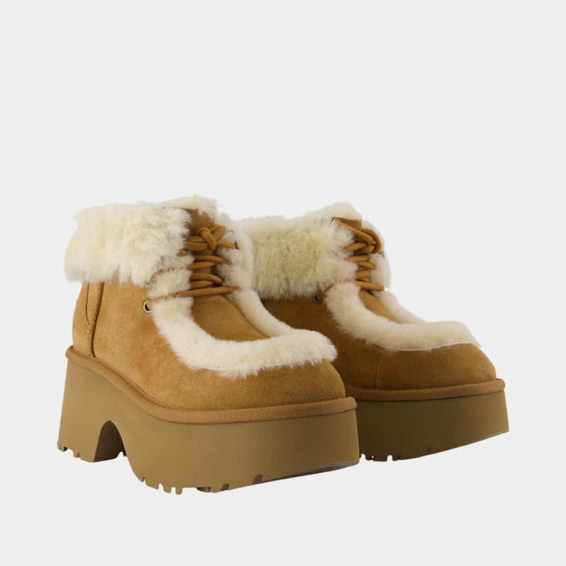 Bottines Esmee Lace Up - UGG - Cuir - Marron