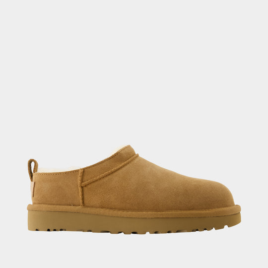 Bottines Classique Micro - UGG - Cuir - Marron