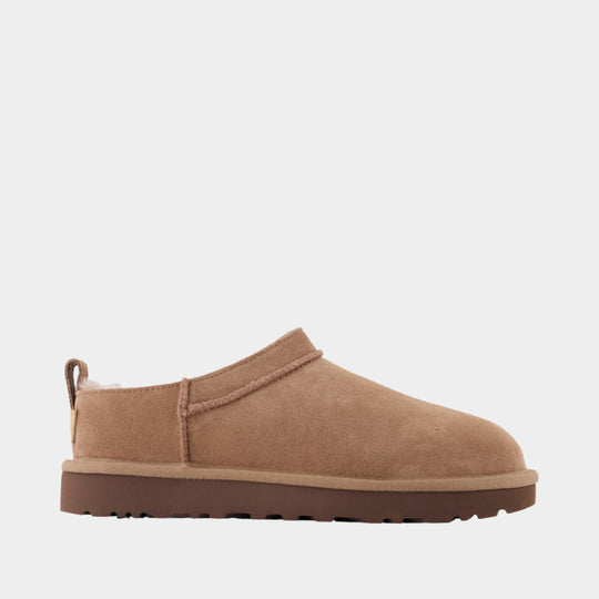 Bottines Classic Micro - UGG - Cuir - Neutre