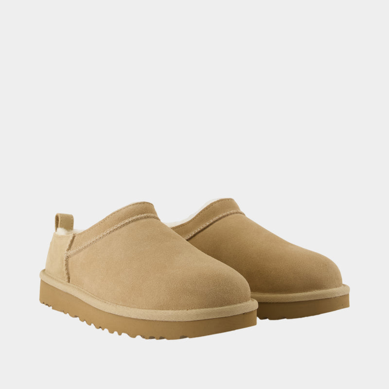 Bottines Classique Micro - UGG - Cuir - Beige