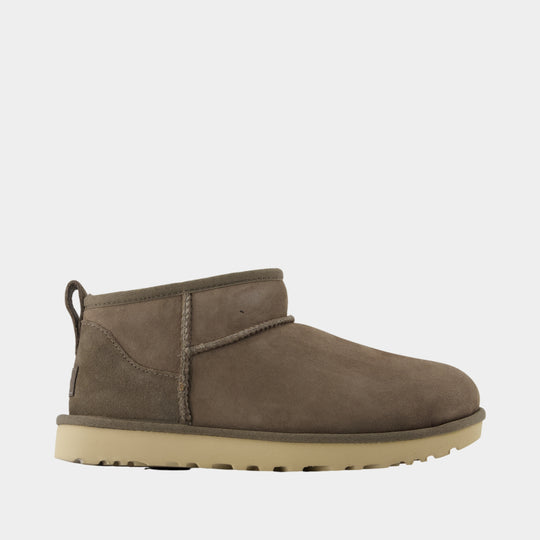 Bottines Classic Ultra Mini - UGG - Cuir - Vert