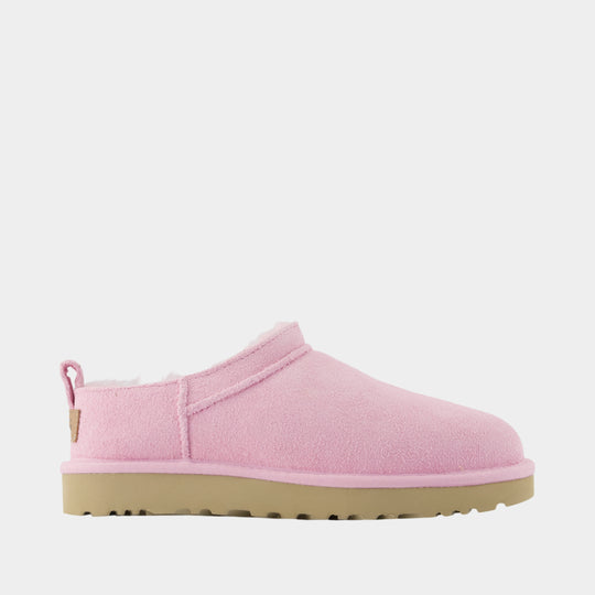 Bottines Classic Micro - UGG - Cuir - Rose