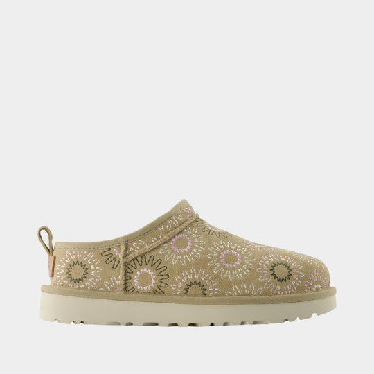 Bottines Classic Micro Sun Stitch - UGG - Cuir - Beige