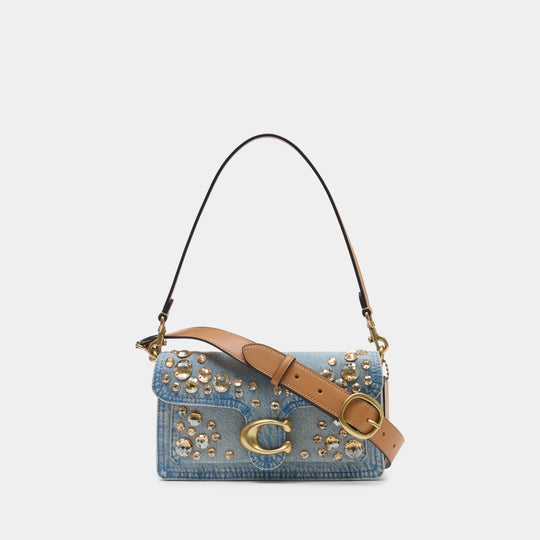 Sac Porté Épaule Tabby 26 - Coach - Coton - Bleu
