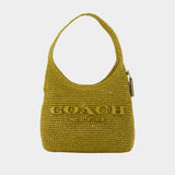 Sac Porté Épaule Weave Straw Brooklyn 28 - Coach - Raphia - Vert