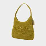 Sac Porté Épaule Weave Straw Brooklyn 28 - Coach - Raphia - Vert
