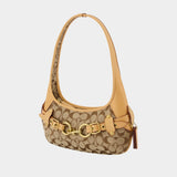 Sac Porté Épaule Belted Ergo 26 Signature - Coach - Cuir - Beige