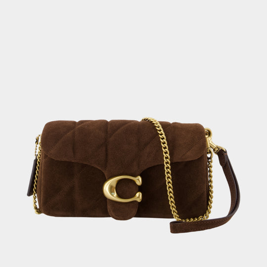 Sac À Bandoulière Quilted Tabby Chain 19 - Coach - Cuir - Marron