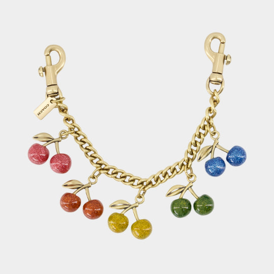 Charm Rainbow Cherries - Coach - Acrylique - Doré