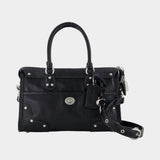 Sac À Main Rhyder Satchel 24 Glazed - Coach - Cuir - Noir