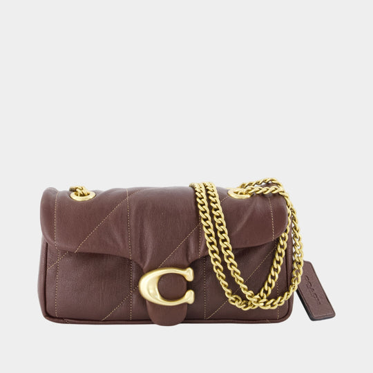 Sac Porté Épaule Soft Quilted Tabby 20 - Coach - Cuir - Marron