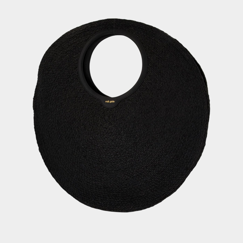 Sac À Main Amun - Cult Gaia - Raffia - Noir