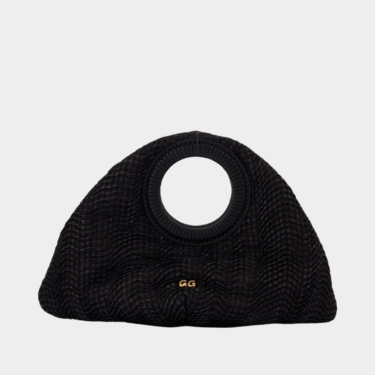 Sac À Main Thais Top Handle - Cult Gaia - Raffia - Noir