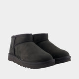 Bottines W Classic Ultra Mini Nubuck - UGG - Cuir - Noir
